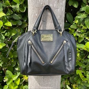 Juicy Couture Black Bag with Fuchsia Satin Lining